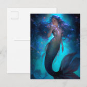 Mermaid Fantasy Art Briefkaart (Voorkant / Achterkant)