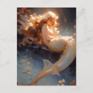 Mermaid Fantasy Art Briefkaart