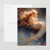 Mermaid Fantasy Art Briefkaart (Voorkant / Achterkant)