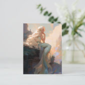 Mermaid Fantasy Art Briefkaart (Staand voorkant)