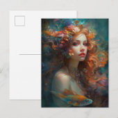 Mermaid Fantasy Art Briefkaart (Voorkant / Achterkant)
