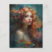 Mermaid Fantasy Art Briefkaart (Voorkant)