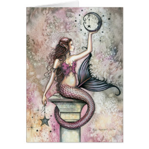 Mermaid Fantasy Art Kaart beroemd gemaakt door Mol