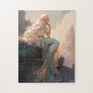 Mermaid Fantasy Art Legpuzzel