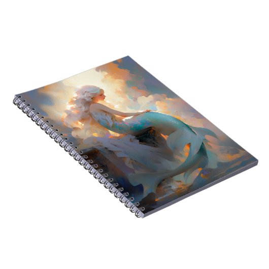 Mermaid Fantasy Art Notitieboek (Rechterzijde)
