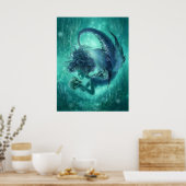 Mermaid Fantasy Art Print - Geheime Kisses (Keuken)