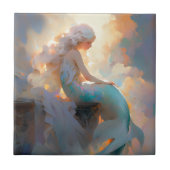 Mermaid Fantasy Art Tegeltje (Voorkant)