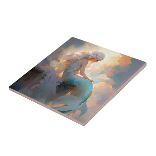 Mermaid Fantasy Art Tegeltje (Zijkant)