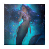 Mermaid Fantasy Art Tegeltje (Voorkant)