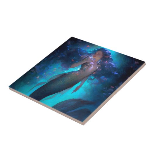 Mermaid Fantasy Art Tegeltje (Zijkant)
