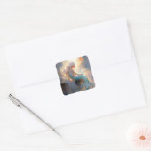 Mermaid Fantasy Art Vierkante Sticker (Envelop)