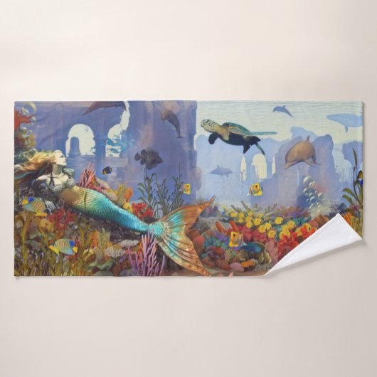 Mermaid Fantasy Badhanddoek (Badhanddoek)