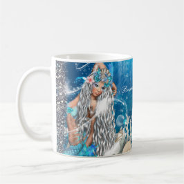 Mermaid Fantasy Blonde Enchanted Beach Koffiemok