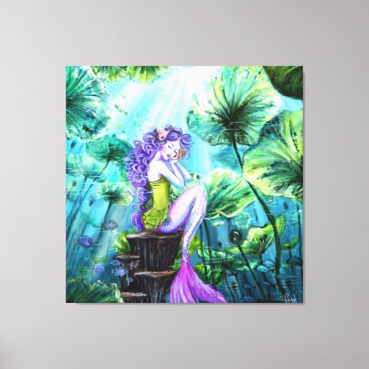 Mermaid Fantasy Canvas Print (Voorkant)
