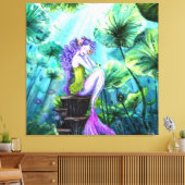 Mermaid Fantasy Canvas Print (Insitu (Woonkamer))