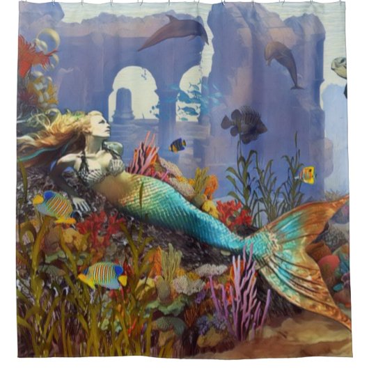 Mermaid Fantasy Douchegordijn (Voorkant)