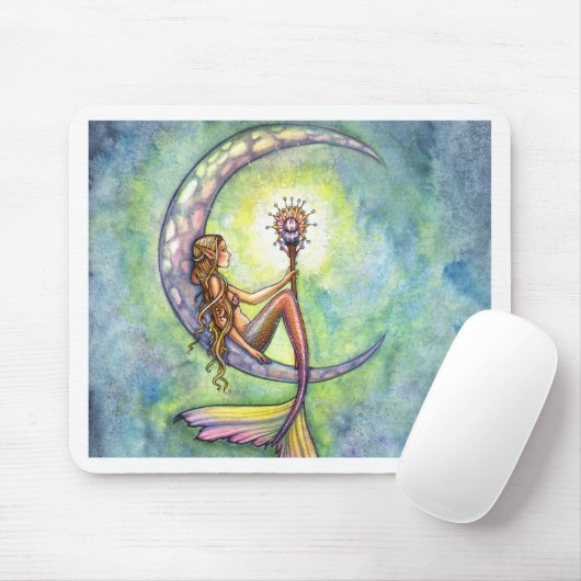 Mermaid Fantasy Fairy Art van Molly Harrison Muismat (Met muis)