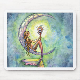 Mermaid Fantasy Fairy Art van Molly Harrison Muismat