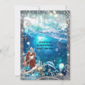 Mermaid Fantasy Red Head Enchanted Zee Sweet 16 Kaart (Achterkant)