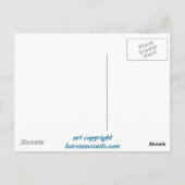 Mermaid Fantasy "The Dragonfly Ketting" Art Briefkaart (Achterkant)