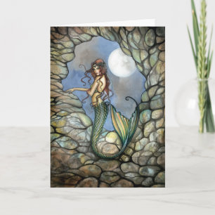 Mermaid Feeënkaart Notitiekaart door Molly Harriso