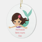 Mermaid-feestversiering Keramisch Ornament (Links)