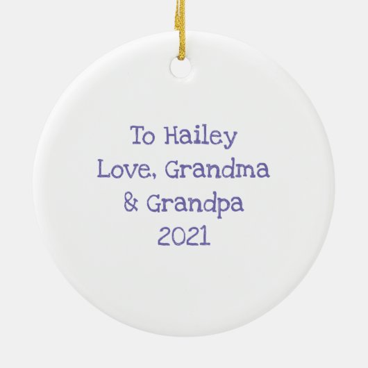 Mermaid-feestversiering Keramisch Ornament (Achterkant)