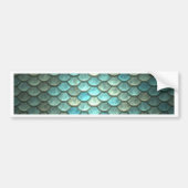 Mermaid Fish Scale Dragon Scale Scale Bumpersticker (Voorkant)
