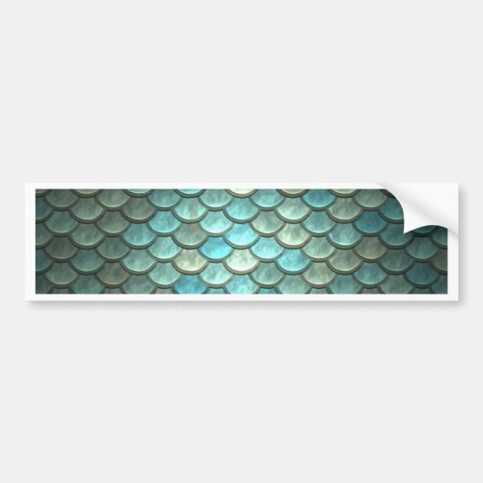 Mermaid Fish Scale Dragon Scale Scale Bumpersticker (Voorkant)