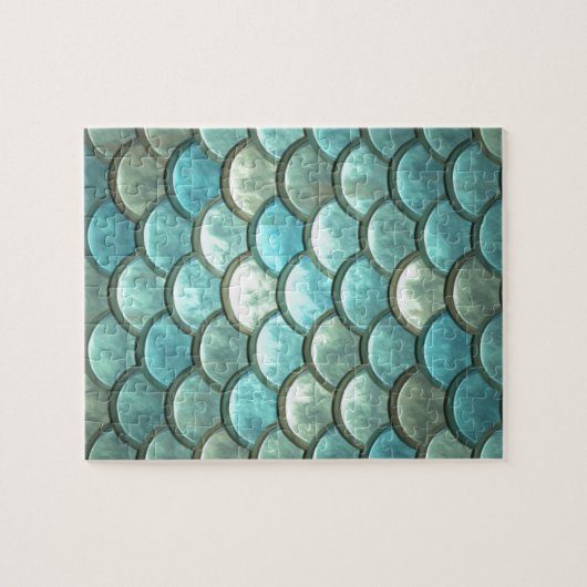 Mermaid Fish Scale Dragon Scale Scale Legpuzzel (Horizontaal)