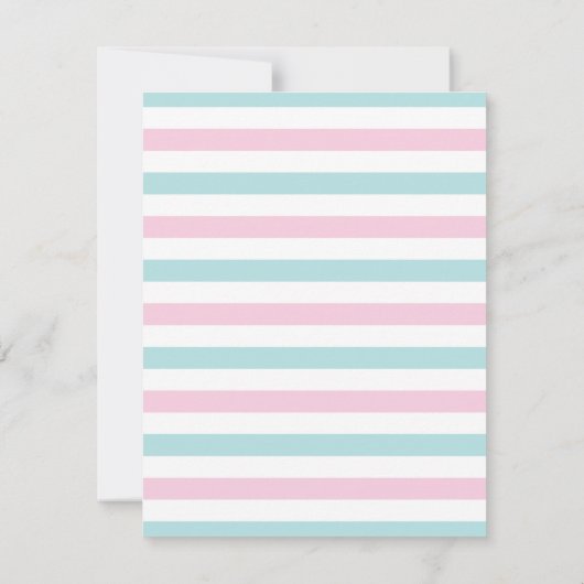 Mermaid Fishing Themed Baby Shower Invitations Kaart (Achterkant)