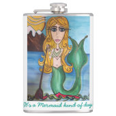 Mermaid Flask Heupfles (Voorkant)