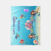 Mermaid Fleece Blanket Deken (Voorkant)