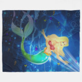 Mermaid Fleece Deken (Voorkant (Horizontaal))