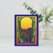 Mermaid Floral Sunrise Briefkaart (Staand voorkant)