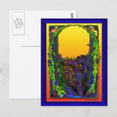 Mermaid Floral Sunrise Briefkaart (Voorkant / Achterkant)