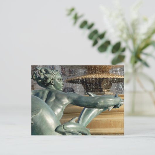 Mermaid Fountain Briefkaart (Staand voorkant)