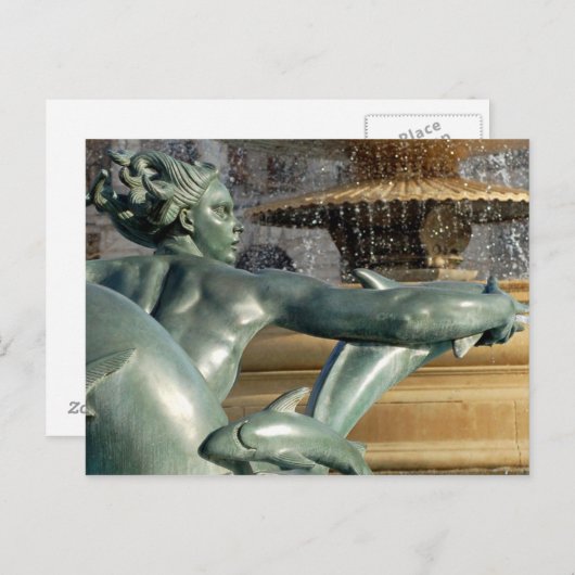 Mermaid Fountain Briefkaart (Voorkant / Achterkant)