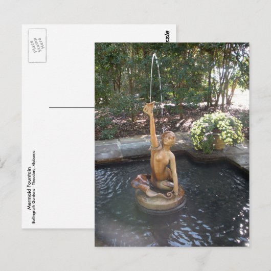 Mermaid Fountain Briefkaart (Voorkant / Achterkant)