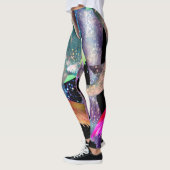 Mermaid Frenzy Tangle Gepersonaliseerd bewerkbare  Leggings (Links)