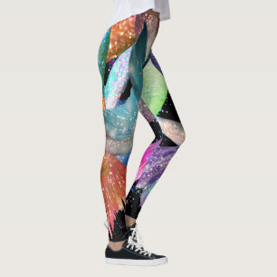 Mermaid Frenzy Tangle Gepersonaliseerd bewerkbare  Leggings
