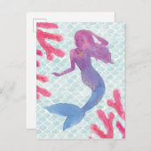 Mermaid Friends I Briefkaart (Voorkant / Achterkant)