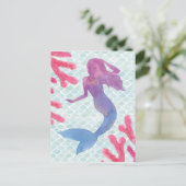Mermaid Friends I Briefkaart (Staand voorkant)