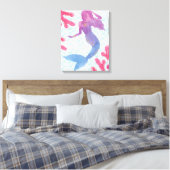 Mermaid Friends I Canvas Afdruk (Insitu (Slaapkamer))