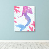 Mermaid Friends I Canvas Afdruk (Insitu (Houten vloer))
