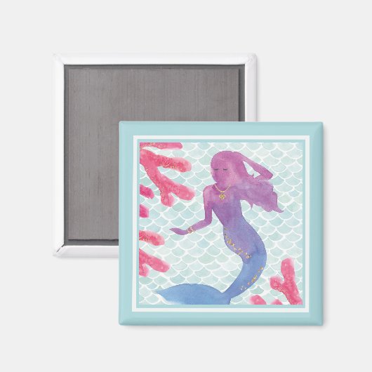 Mermaid Friends I Magneet (Voorkant / Achterkant)