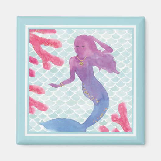 Mermaid Friends I Magneet (Voorkant)