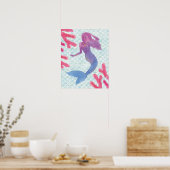 Mermaid Friends I Poster (Keuken)