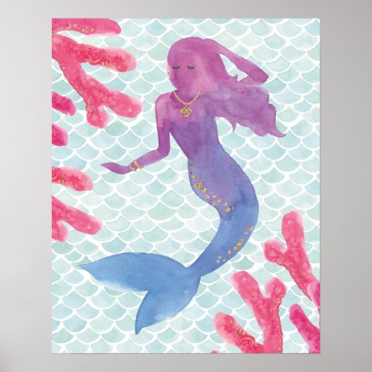 Mermaid Friends I Poster (Voorkant)