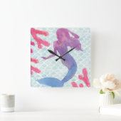 Mermaid Friends I Vierkante Klok (Huis)